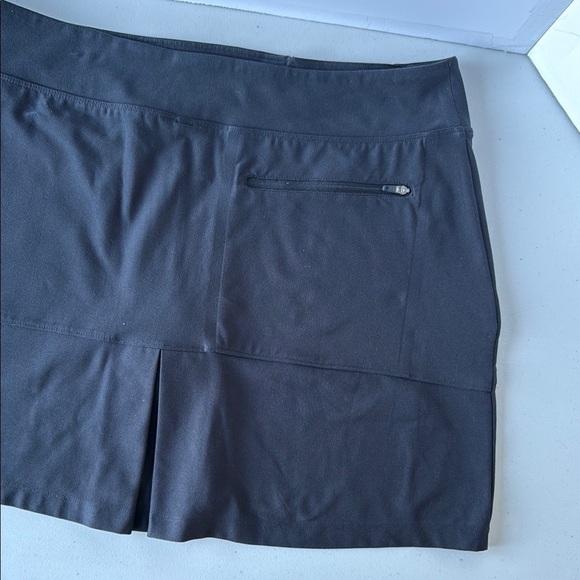 Nike Black Skirt Athletic Skort with Zip Pockets Golf Tennis Sz L - Picture 6 of 14